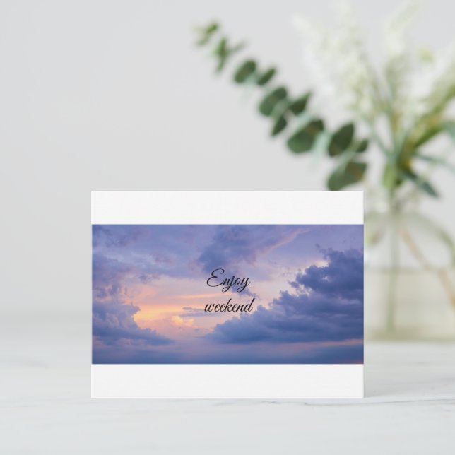 Cartão de boas-vindas (Em pé/Frente)