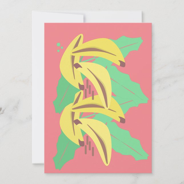 Cartão de Boas-Vindas Amarelo Rosa com Molhos de B (Frente)