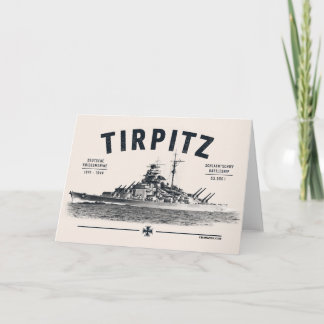 Cartão de Boas Vindas ao Couraçado Tirpitz