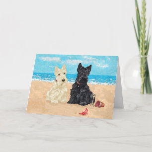 Cartão de Boas-vindas ao Scottish Terrier