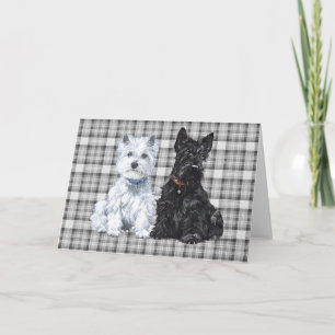 Cartão de Boas-vindas ao Scottish Terrier