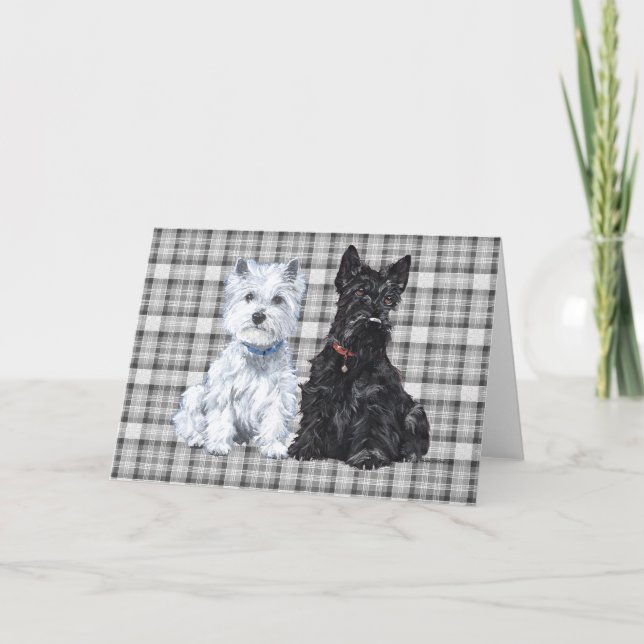 Cartão de Boas-vindas ao Scottish Terrier (Frente)