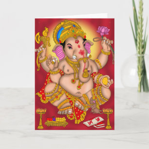 Cartão de Boas Vindas ao Senhor Ganesha