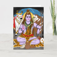Cartão de Boas-vindas ao Senhor Shiva