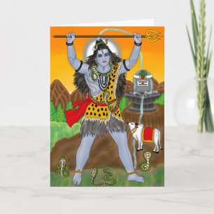 Cartão de Boas-vindas ao Senhor Shiva
