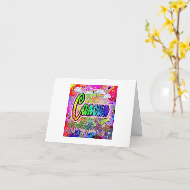 Cartão de Boas Vindas Cancun Vista Express (Flor Amarela)