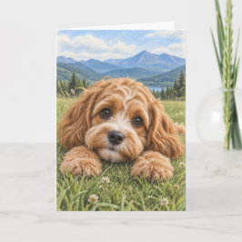 Cartão de Boas-Vindas Cavapoo