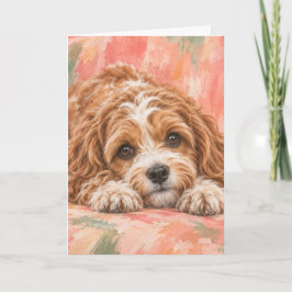 Cartão de Boas-Vindas Cavapoo | Amante de Cachorro