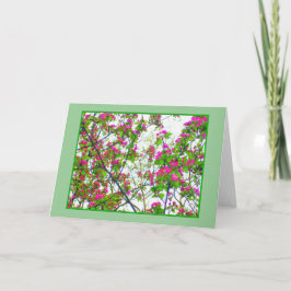 Cartão de Boas-vindas 'Cherry Blossom Abstract' em