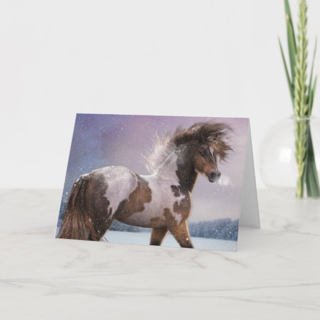 Cartão de Boas-vindas "Coração do Inverno" (Frente)