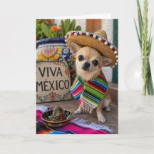 Cartão de Boas-vindas da Festa de Chihuahua
