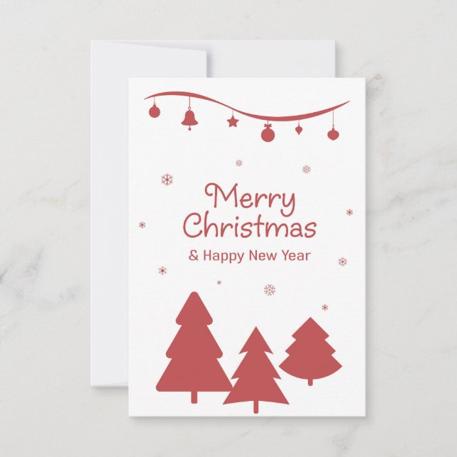 Cartão de boas-vindas da temporada sem costura. (Frente)