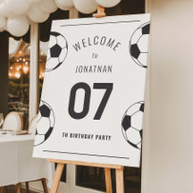 Cartão de Boas-Vindas de Aniversário de Futebol Mo