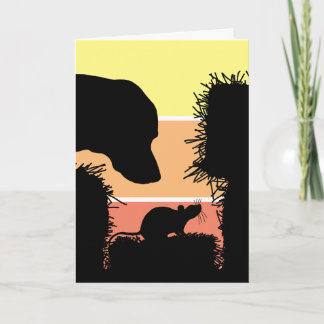 Cartão de Boas Vindas de Caça ao Celeiro para Cães