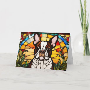 Cartão de Boas-Vindas de Cachorro Francês Fofo