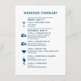 Cartão de Boas-vindas de Casamento de Mapa Persona