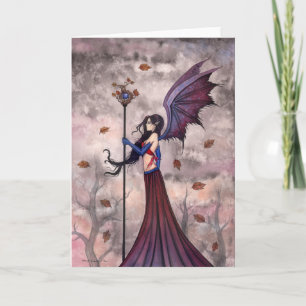 Cartão de Boas Vindas de Fada Gótica Vampira