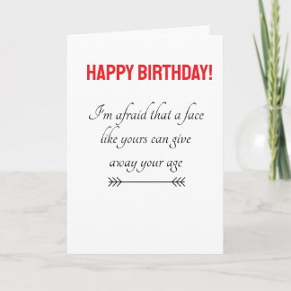 cartão de boas-vindas de feliz aniversário engraça