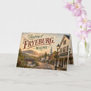 Cartão de Boas-Vindas de Fryeburg, Maine