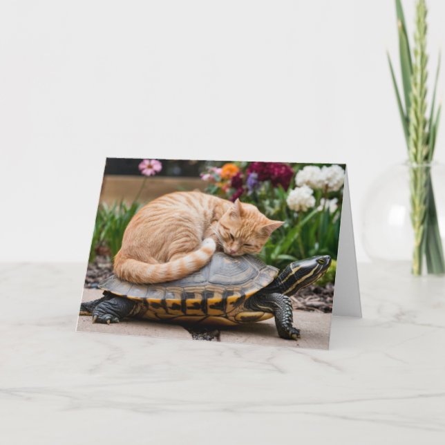 Cartão de Boas Vindas de Gatinho Malhado Fofo e Ta (Frente)