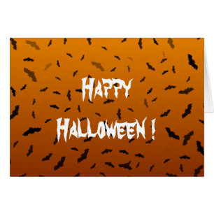 Cartão de Boas Vindas de Halloween - Morcegos