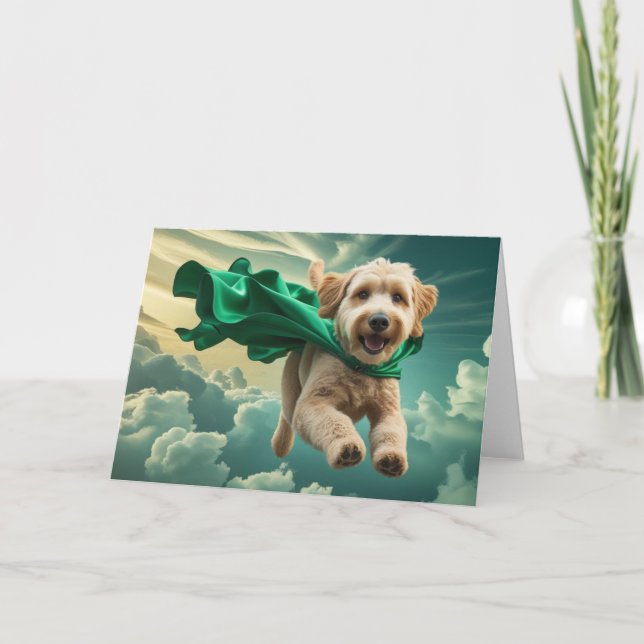 Cartão de Boas Vindas de Labradoodle Fofo (Frente)