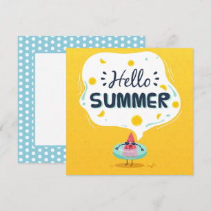 Cartão de Boas Vindas de Melão de Verão