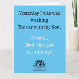 Cartão de Boas Vindas de Piada de Pai Divertido e 