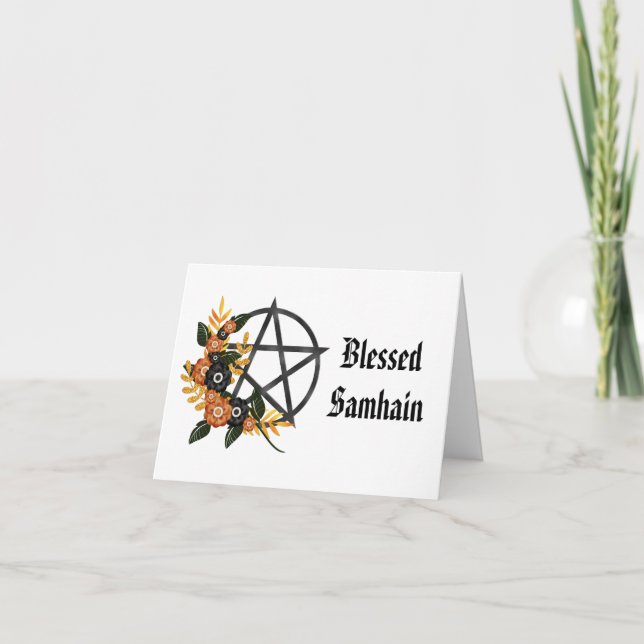 Cartão de Boas-vindas de Samhain Personalizado (Frente)