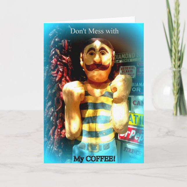 cartão de boas-vindas do amante do café (Frente)