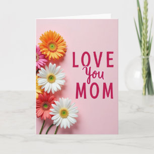 Cartão de Boas-Vindas do Dia das Mães Floral Amor