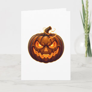 Cartão de Boas-vindas do Jack O Lantern Assustador