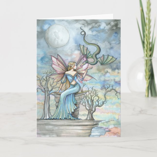 Cartão de Boas Vindas do Land Beyond Fairy Dragon (Frente)