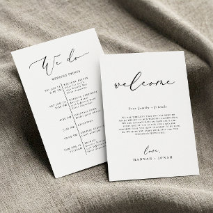 Cartão de Boas-vindas do Programa de Casamento Min