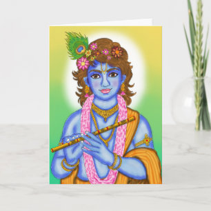 Cartão de Boas Vindas do Senhor Krishna