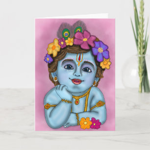 Cartão de Boas Vindas do Senhor Krishna