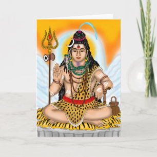 Cartão de Boas-vindas do Senhor Shiva