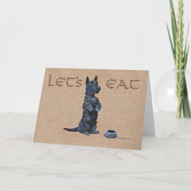 Cartão de Boas-Vindas do Terrier Escocês (Frente)