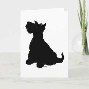 Cartão de Boas-vindas do Terrier Escocês