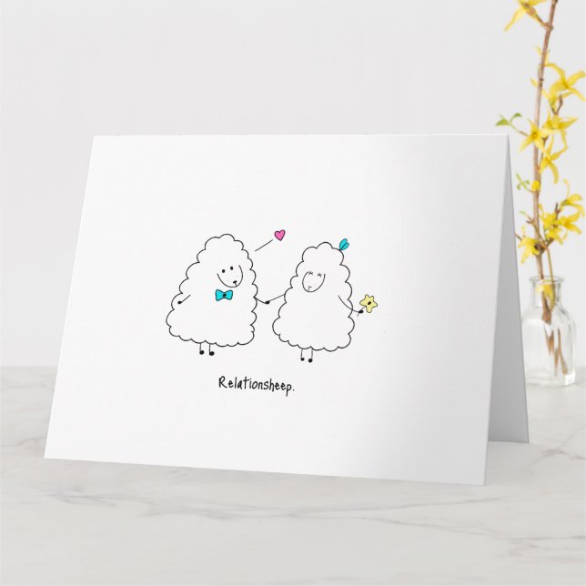 Cartão de Boas-vindas Dobrado (Flor Amarela)