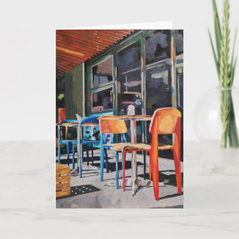 Cartão de Boas-Vindas Dobrado Diário Cadeira Laran