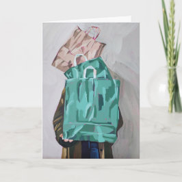 Cartão de Boas-Vindas Dobrado em Branco Shopping S