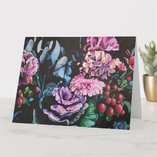 Cartão de Boas-Vindas Dobrado Floral Country