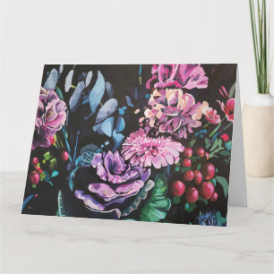 Cartão de Boas-Vindas Dobrável Floral Country