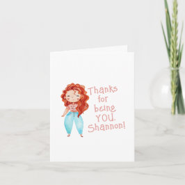 Cartão de Boas-Vindas Dobrável Obrigado por Ser Vo