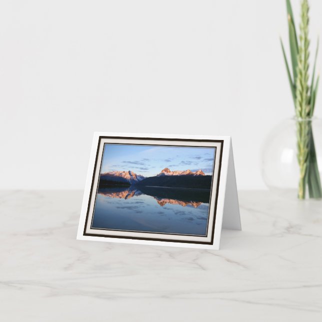 Cartão de Boas-Vindas Dobrável - Redfish Lake, Ida (Frente)