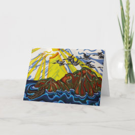 Cartão de Boas-vindas dos Gansos