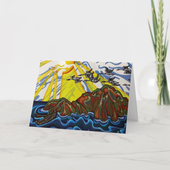 Cartão de Boas-vindas dos Gansos (Frente)