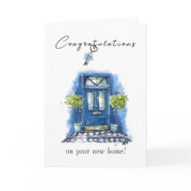 Cartão de Boas-Vindas em Casa