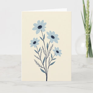 Cartão de Boas-Vindas Flor de Blue Blossom